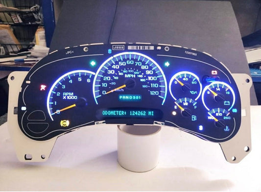 Instrumentos para Chevrolet Silverado o GMC Sierra (2003-2006). Tahoe, Suburban, Yukon y Cadillac Escalade.