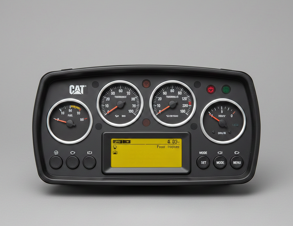 Heavy equipment dashboard.