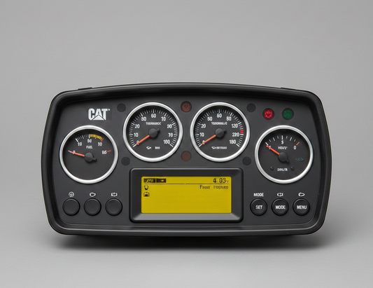 Heavy equipment dashboard.